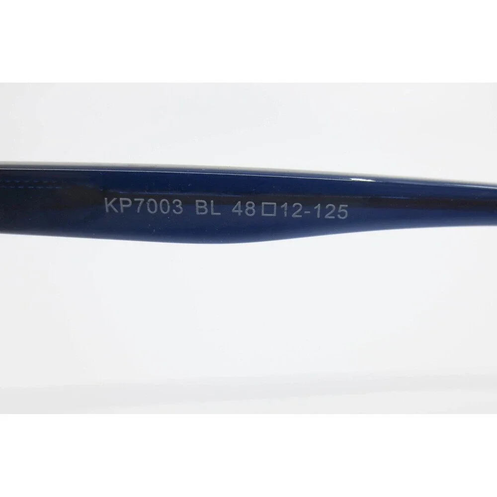 Blue Clear Gradient Rectangular Eyeglasses Frames KP7003 BL 48-12-125 Demo